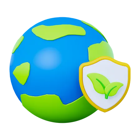 Protección de la ecología  3D Icon
