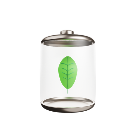 Ecological Battery  3D Icon
