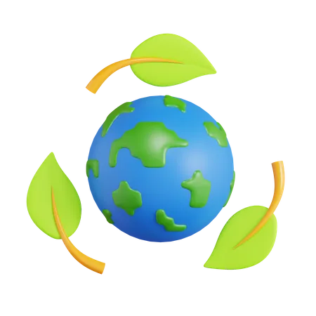 Respetuoso del medio ambiente  3D Icon