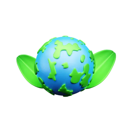 Écologie mondiale  3D Icon