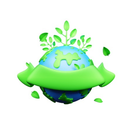 Écologie mondiale  3D Icon