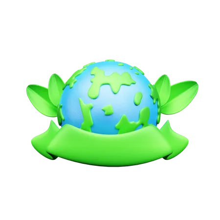 Écologie mondiale  3D Icon