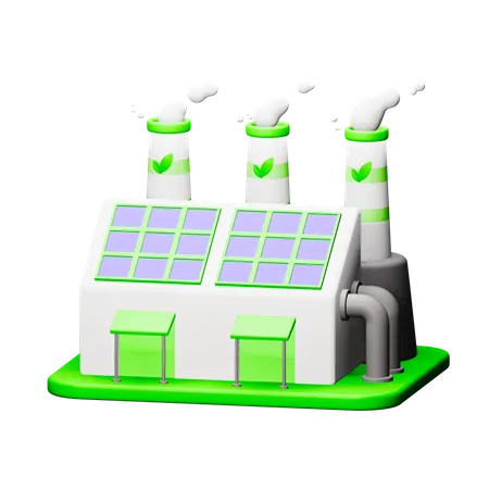 Usine écologique  3D Icon