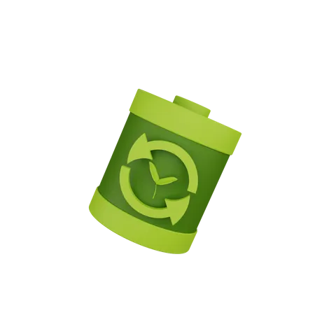 Ecology Battery  3D Icon