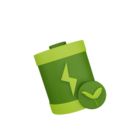 Ecology Battery  3D Icon