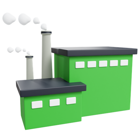 Ecology Factory  3D Icon