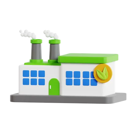 Ecology Factory 3D Icon