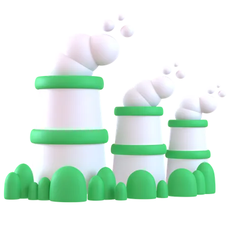 Ecology Factory 3D Icon