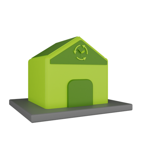 Ecology House  3D Icon