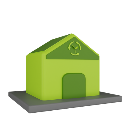 Ecology House  3D Icon