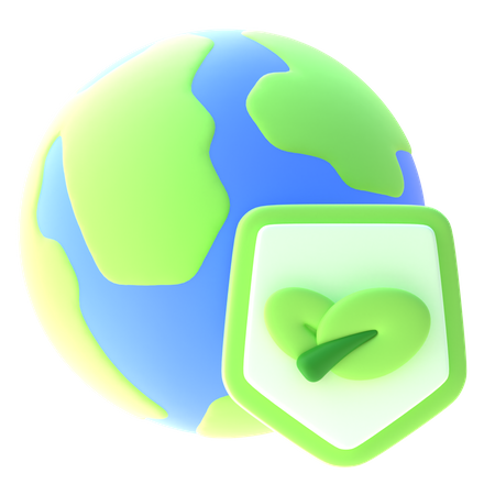 Ecology Protection  3D Icon