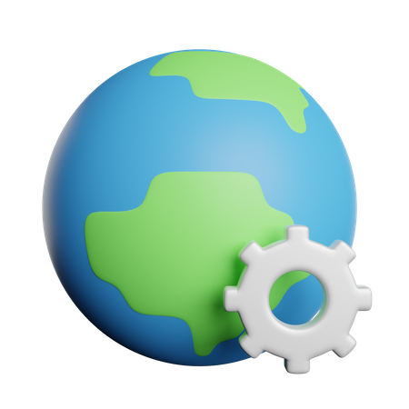 Ecology Setting  3D Icon