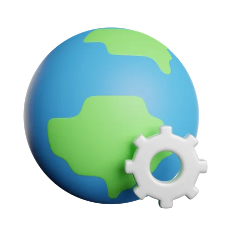 Ecology Setting  3D Icon