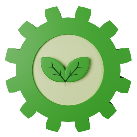 Ecology Setting  3D Icon