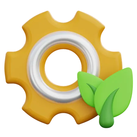 Ecology Setting  3D Icon