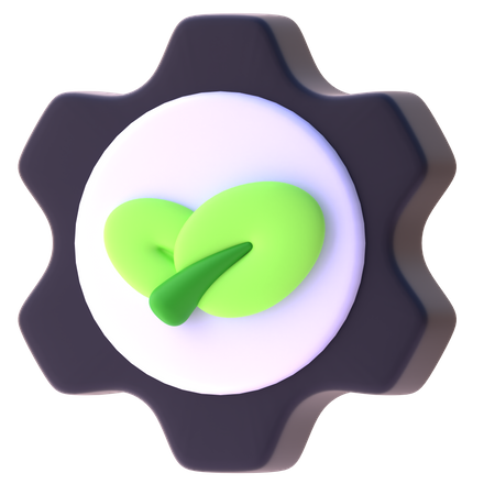 Ecology Setting  3D Icon