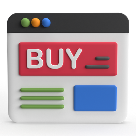 Ecommerce  3D Icon