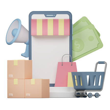Ecommerce  3D Icon