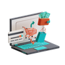 3d e-commerce logo