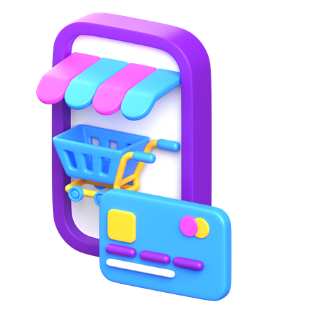 Ecommerce App  3D Icon