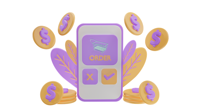 Ecommerce Order Confirmation  3D Icon