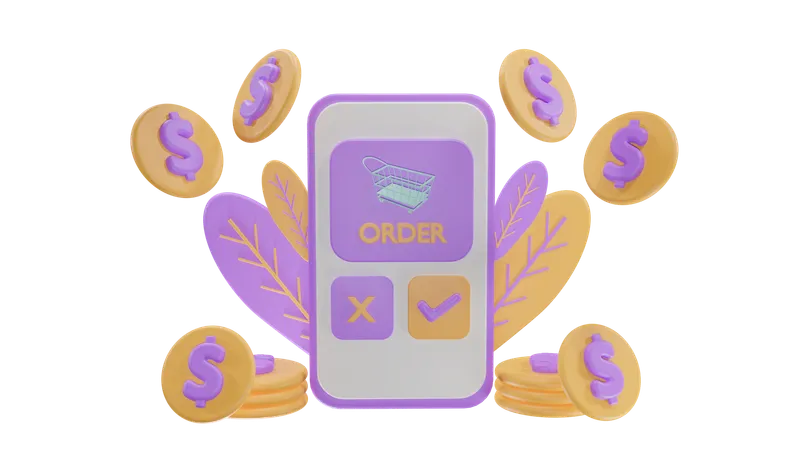 Ecommerce Order Confirmation  3D Icon