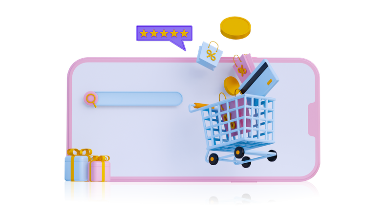 Ecommerce Platform  3D Icon