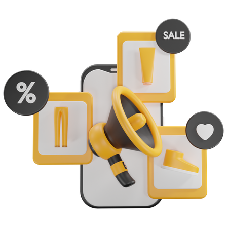 Ecommerce Promotion  3D Icon