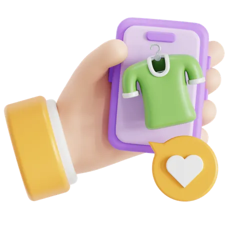 Hand Holding E Commerce 3D Icon