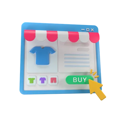 Ecommerce Shopping  3D Icon