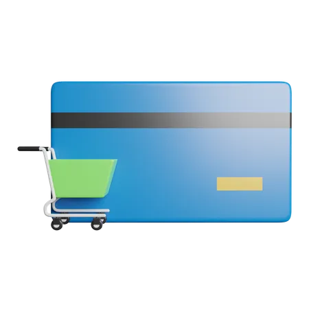 Ecommerce Shopping Card  3D Icon