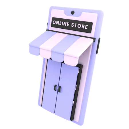 Ecommerce Store  3D Illustration