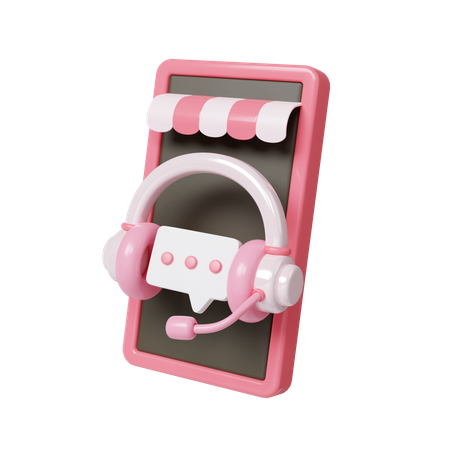 Ecommerce Support  3D Icon