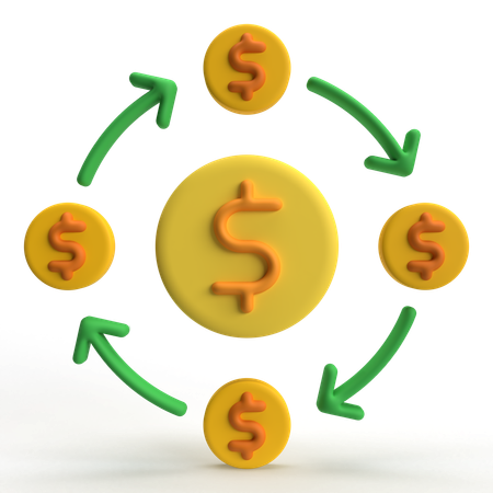 Economia circular  3D Icon