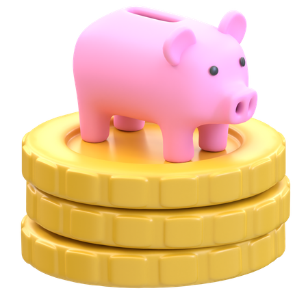 Economia de dinheiro  3D Illustration