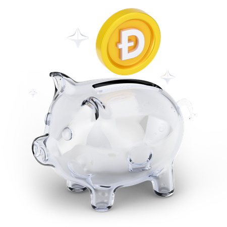 Economia de dogecoin  3D Icon