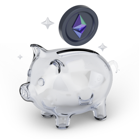 Economia de ethereum  3D Icon