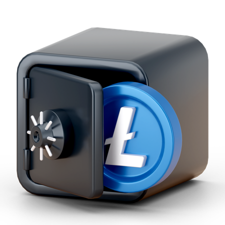 Economia de linecoin  3D Icon