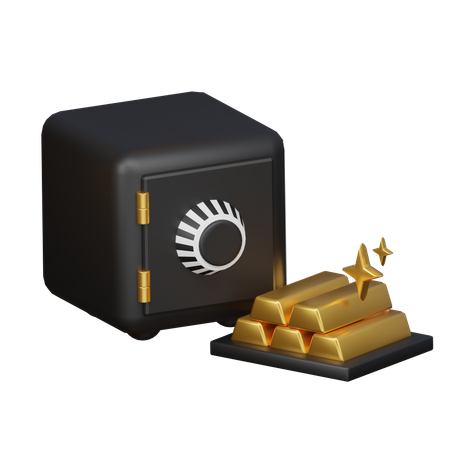 Economia de ouro  3D Icon