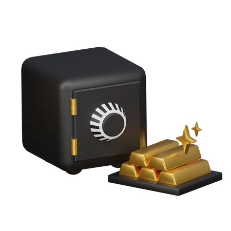 Economia de ouro  3D Icon