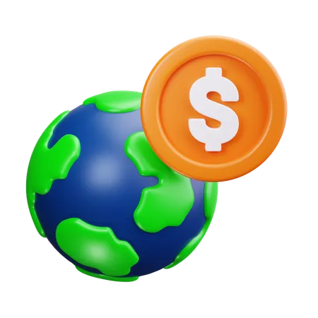 Economia global  3D Icon