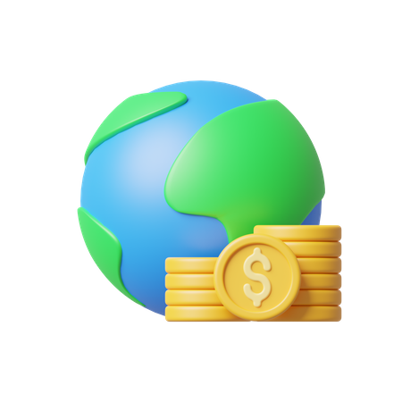 Economia global  3D Icon