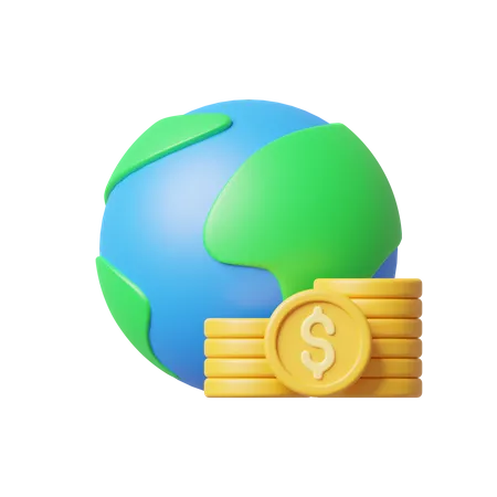 Economia global  3D Icon