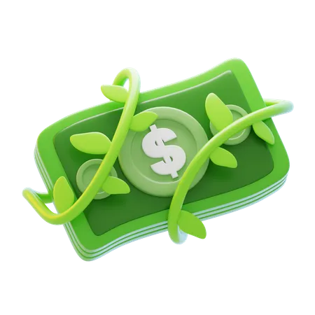 Economia verde  3D Icon