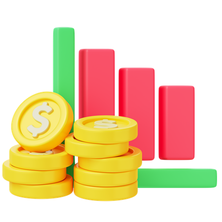 Economic Chart  3D Icon