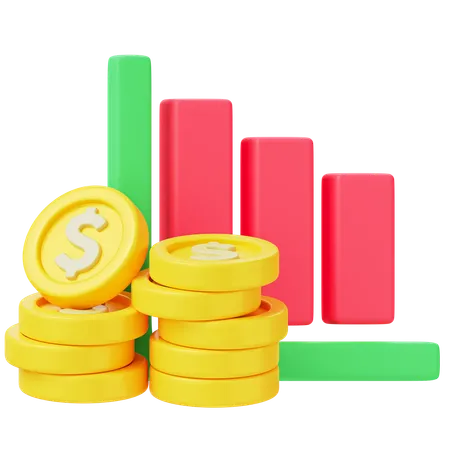 Economic Chart  3D Icon