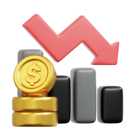 Economic Crisis  3D Icon