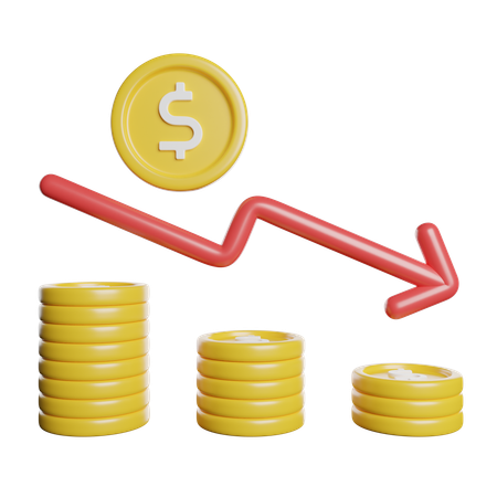 Economic Crisis  3D Icon