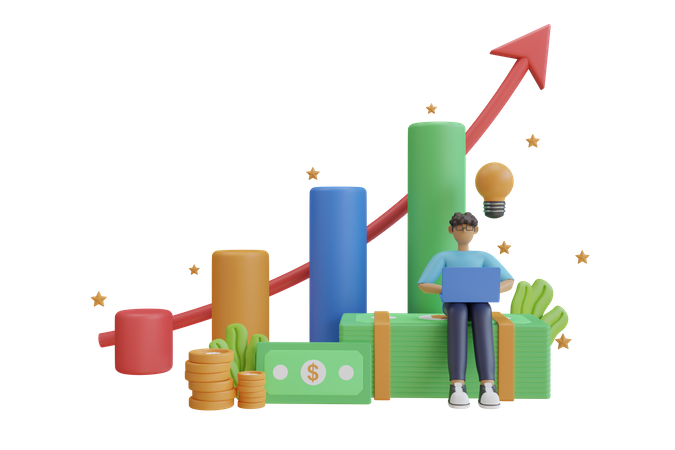 Economic Development  3D Illustration