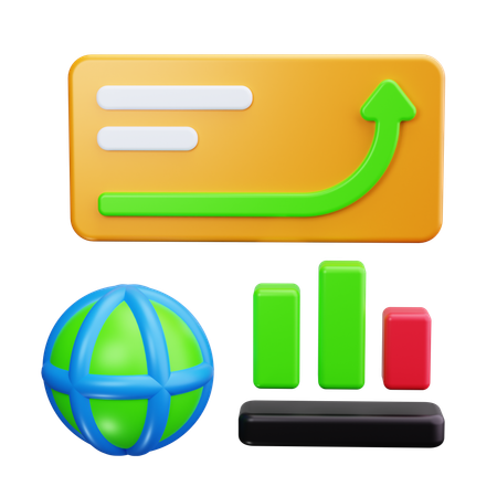 Economic Forecast  3D Icon